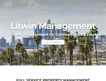 Tablet Screenshot of litwinmanagement.com